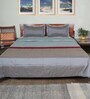 Grey Polyester Solid 600 GSM King Size Quilts with 2 Pillow Covers