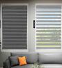 Grey Polyester Solid 84 X 36 inches Semisheer Zebra Blind