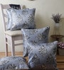 Grey Polyester Traditional 40x40 inches Cushion Covers Set of 5