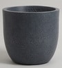 Grey Polymer 12 Inch Round Planter