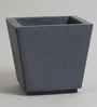 Grey Polymer 12 Inch Square Planter