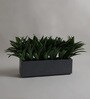 Grey Polymer 24 Inch Rectangular Railing Planter