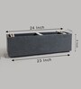 Grey Polymer 24 Inch Rectangular Railing Planter
