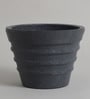 Grey Polymer 9 Inch Round Planter