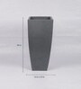 Grey Polymer Square Shaped Large Planter