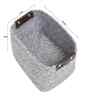 Grey Polypropelyene Braided Tri Color Storage Basket