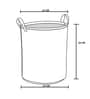 Grey Polypropylene 52 Ltr (1Pc) Laundry Basket with Lid