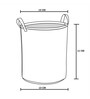 Grey Polypropylene 52 Ltr (1Pc) Storage Basket
