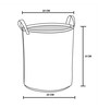 Grey Polypropylene 52 Ltr (1Pc) Storage Basket
