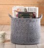Grey Polypropylene 52 Ltr (3Pcs) Storage Basket