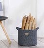 Grey Polypropylene 52 Ltr (3Pcs) Storage Basket