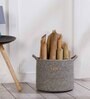 Grey Polypropylene 52 Ltr (3Pcs) Storage Basket