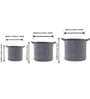 Grey Polypropylene 52 Ltr (3Pcs) Storage Basket