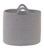 Grey Polypropylene 52 Ltr (3Pcs) Storage Basket
