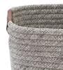 Grey Polypropylene Non Foldable Multi Purpose Storage Baskets (Set of 3)