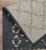 Grey Persian Polypropylene 8 ft x 10 ft Machine Made Carpet
