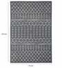 Grey Persian Polypropylene 8 ft x 10 ft Machine Made Carpet