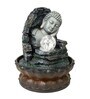 Grey Polyresin Buddha Statue Indoor Water Fountain