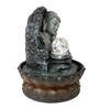 Grey Polyresin Buddha Statue Indoor Water Fountain