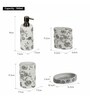 Grey Polyresin Stain Resistant 4Pcs  Bath Set