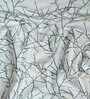 Grey Polyster Abstract 5ft Light Filtering Eyelet 2 Pc Window curtains