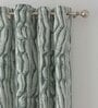 Grey Abstract Polyester 7 Ft Semisheer Eyelet Door Curtains (Set of 2)