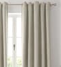 Grey Solid Polyester 7 Ft Blackout Eyelet Door Curtains (Set of 2)