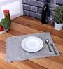 Premium (12x18) Grey Jute (Set of 6) Placemat