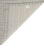 Grey Premium Jute Geometric 9ft Light Filtering Eyelet Long Door Curtain