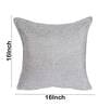 Grey Solid Jute 16 x 16 Inches Cushion Covers (Set of 5)