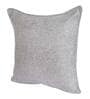 Grey Solid Jute 16 x 16 Inches Cushion Covers (Set of 5)
