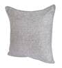 Grey Solid Jute 18 x 18 Inches Cushion Covers (Set of 2)