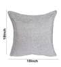 Grey Solid Jute 18 x 18 Inches Cushion Covers (Set of 2)