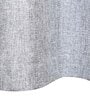 Grey Premium Jute Solid 8ft Light Filtering Eyelet Longdoor Curtain (1 Pc)