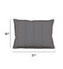 Grey Abstract 300TC Cotton 27 x 18 Inches Pillow Covers (Set of 2)