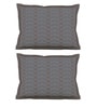 Grey Abstract 300TC Cotton 27 x 18 Inches Pillow Covers (Set of 2)