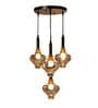 Healy Grey Metal and Glass Cluster Hanging Light