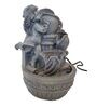 Grey Resin Small Angel Indoor Water Fountain