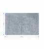 Grey Reversible Cotton Bathmat (40x60 cm)