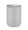 1.5 Litre Grey Round Eko Mini Desk Trash Can With Swing-Top Lid