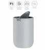 1.5 Litre Grey Round Eko Mini Desk Trash Can With Swing-Top Lid