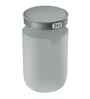 1.5 Litre Grey Round Eko Mini Desk Trash Can With Swing-Top Lid