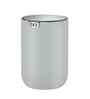1.5 Litre Grey Round Eko Mini Desk Trash Can With Swing-Top Lid