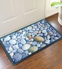 Grey Abstract Rubber 23 x 15 Inches Anti Skid Door Mat