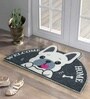 Grey Rubber Coir 27X17 Inches Anti-Skid Door Mat