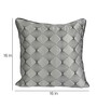 Grey Satin Abstract 16x16 inches Cushion Covers (Pack of 2)