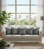 Grey Satin Solid 40x40 inches Cushion Covers Set of 5