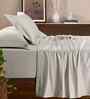 Grey Self Print 300 TC Cotton King Size Bed Sheet with 2 Pillow Covers 23 Collection