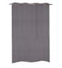 Grey Geometric Cotton 7 Ft Semisheer Eyelet Door Curtains (Set of 2)