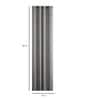 Grey Solid Jute 7 Ft Light Filtering Eyelet Door Curtain